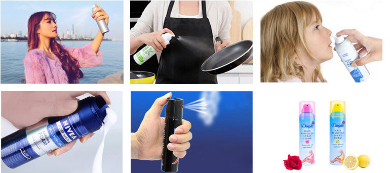 produits d'application de machine de remplissage de canettes de peinture en a&eacute;rosol