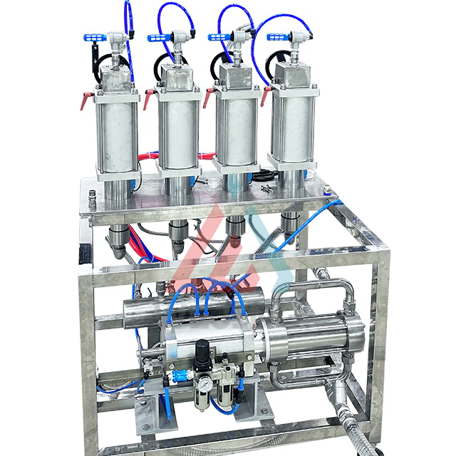 Ligne de production automatique de machine de remplissage d'aérosol Bov quatre en un