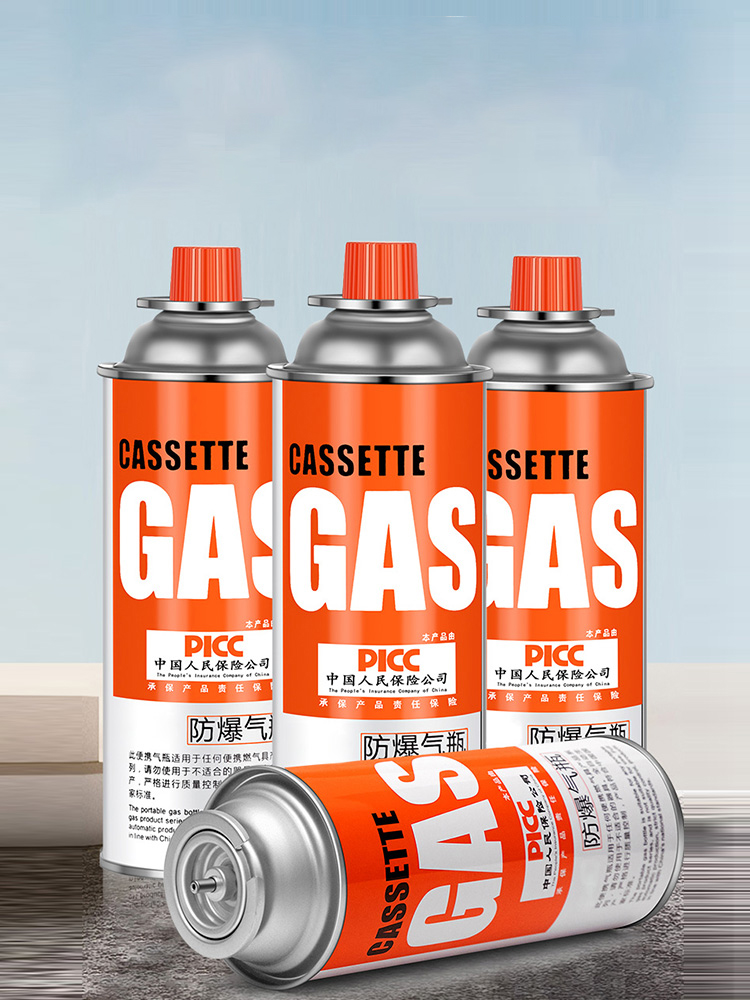 Bouteille de gaz antid&eacute;flagrante fabriqu&eacute;e &agrave; partir d'une machine de remplissage de gaz &agrave; cartouche