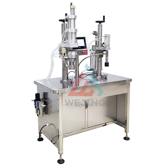 Remplisseuse semi-automatique d'a&eacute;rosols