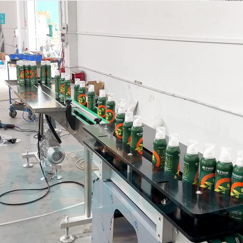 Sac technique d'huile d'olive de vente chaude sur la ligne de machine de remplissage d'aérosol de valve prix d'usine