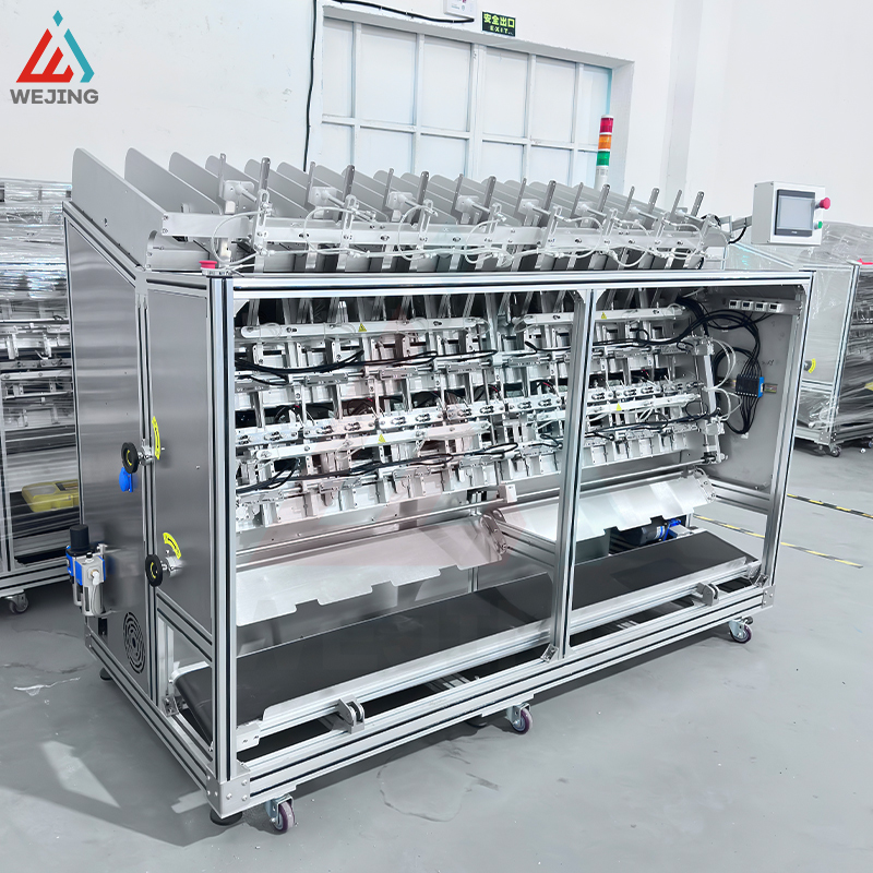 Équipement de production de feuilles de masques faciaux et points de sélection de produits 