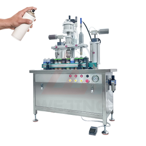 Machine de remplissage d'aérosol maual pour les produits à gaz aérosol en pulvérisation 