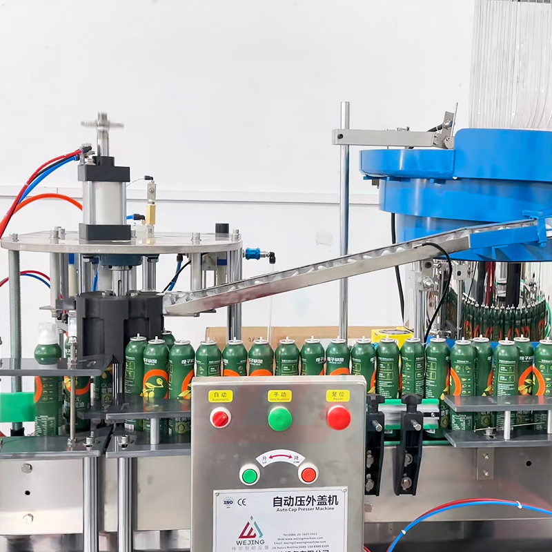 Sac technique d'huile d'olive de vente chaude sur la ligne de machine de remplissage d'aérosol de valve prix d'usine