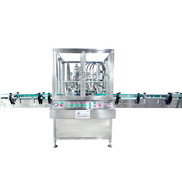 Machine de remplissage d'aérosol de haute précision 3600 BPH, Machine de scellage de remplissage de canettes pour boîtes en aluminium de fer-blanc