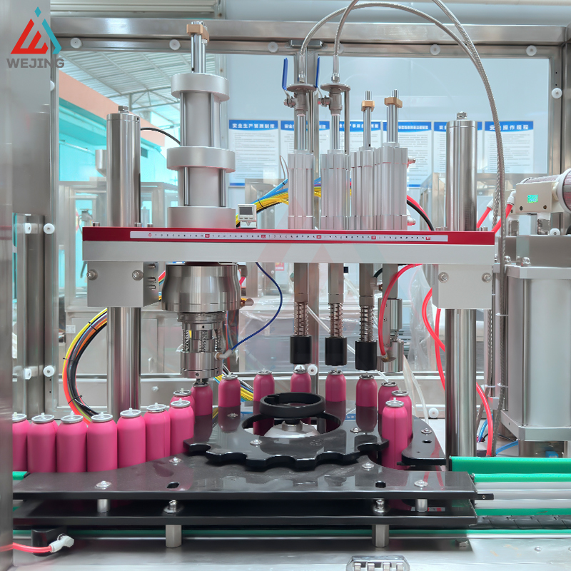 Machine de remplissage automatique électrique d'aérosol de BOV de WJER-30 avec la fonction de levage automatique