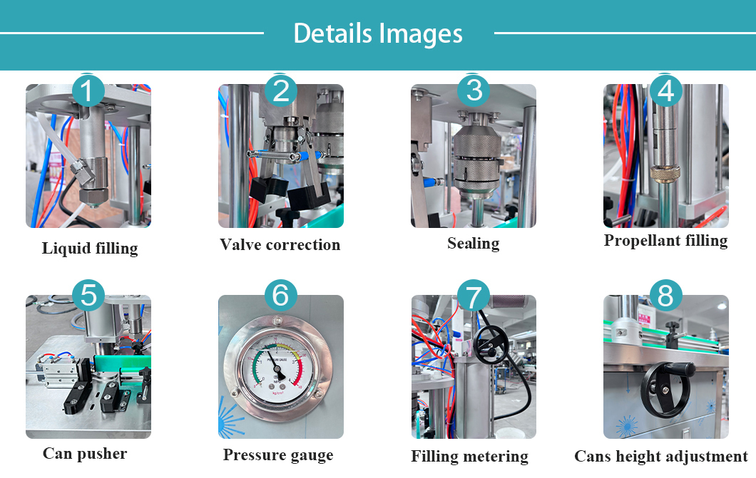 Machine de remplissage d'a&eacute;rosols 4 en 1