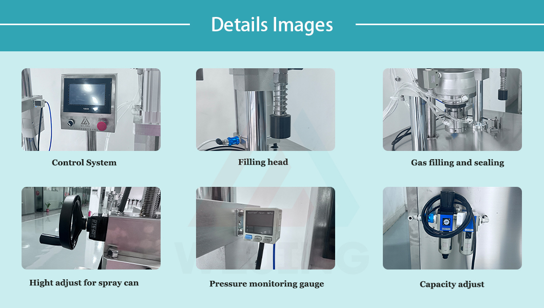 Machine de remplissage d'a&eacute;rosol 4 en 1