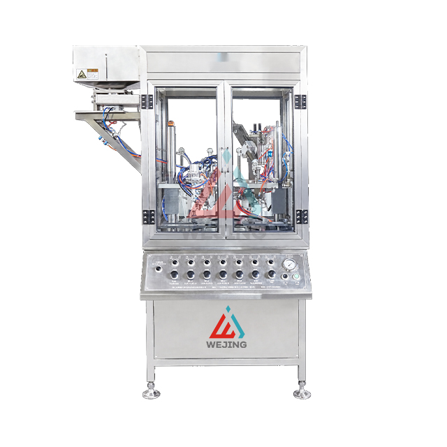 Machine de remplissage d'aérosol entièrement automatique pour chaîne de production de gaz