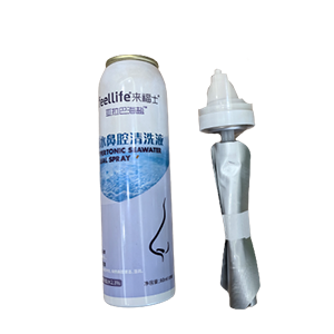 Sac saline sur machine &agrave; remplissage d'a&eacute;rosol de soupape 