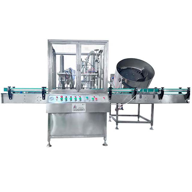 Ligne de production de machine de remplissage d'aérosol QGJ70 pour la peinture en aérosol de neige, machine de remplissage avec machine de capsulage semi-automatique