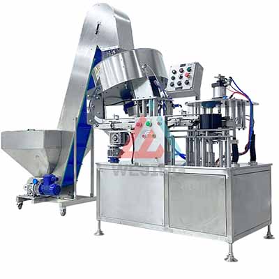 Machine &agrave; presser les bouchons automatique