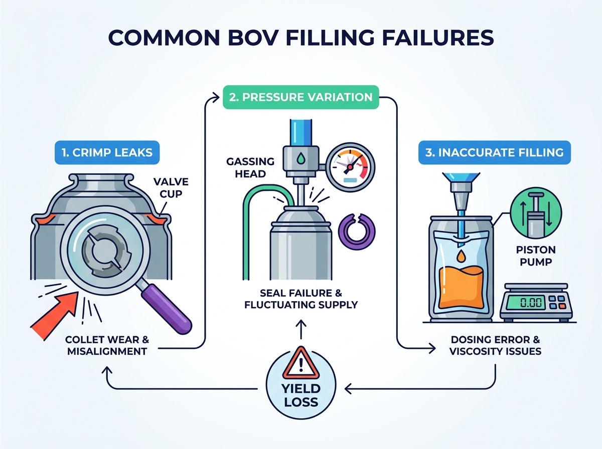 diagnostic de la ligne de production de sacs sur valves